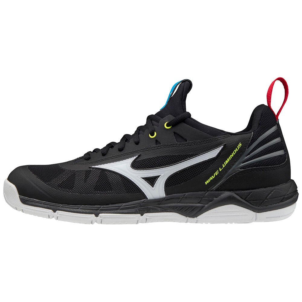 Sapatilhas Voleibol Mizuno Wave Luminous - Mulher - Pretas/Branco/Amarelas - HGSBU5164